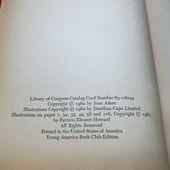 The Wolves of Willoughby Chase (1963 Young America Book Club) Joan Aiken - Picture 8 of 9